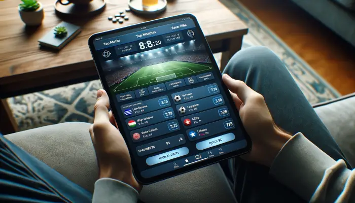 Una apuesta en un partido de fútbol en una casa de apuestas extranjera