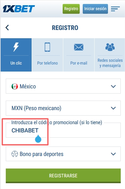 Código CHIBABET para el público de América Latina