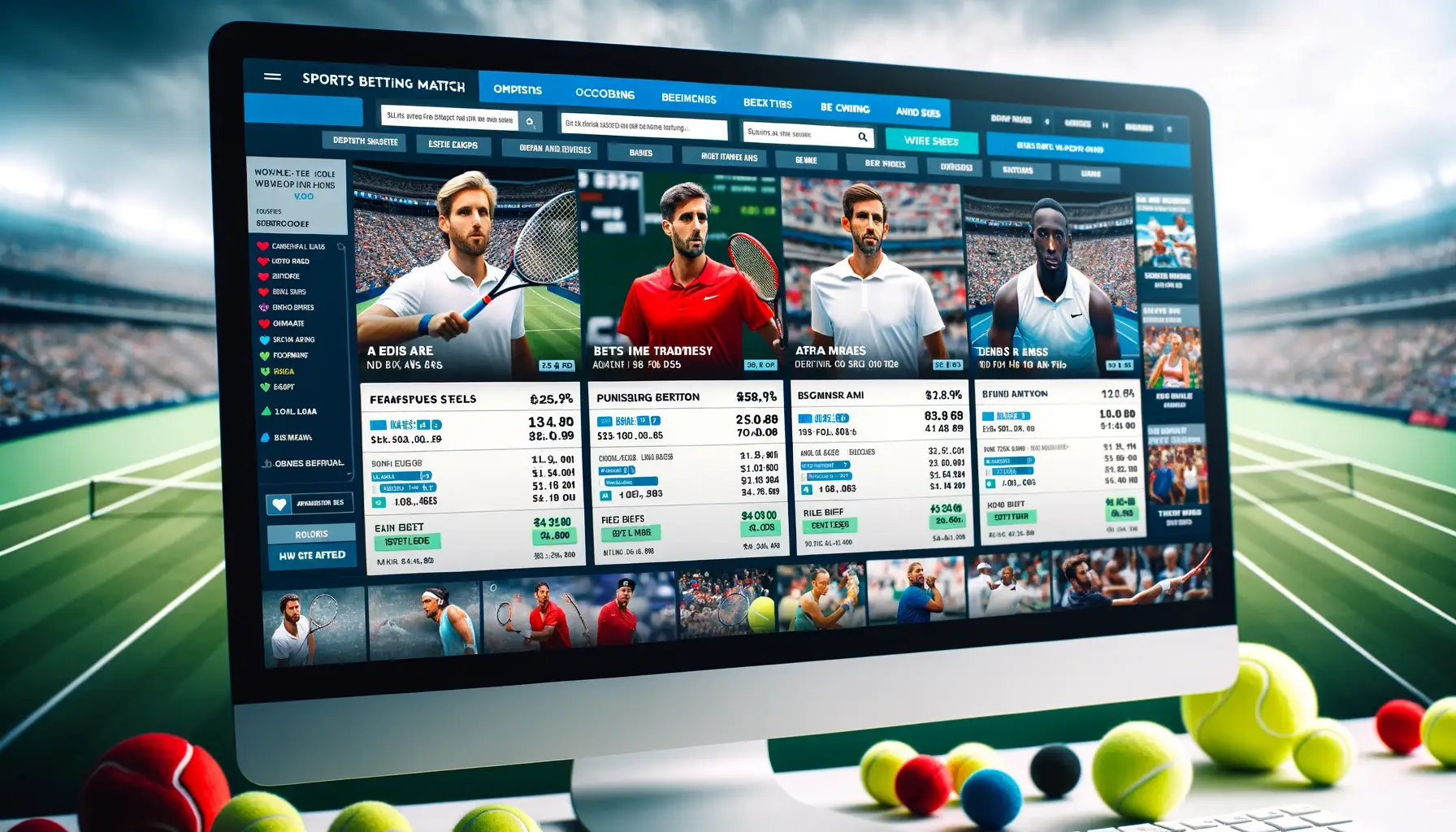 Un sitio comparador de jugadores de tenis